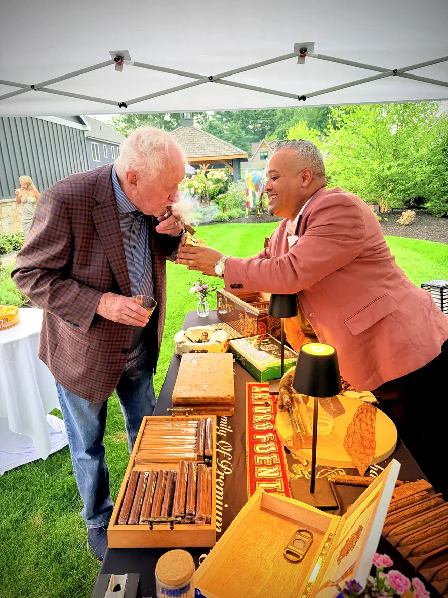 A garden party in Saratoga Springs