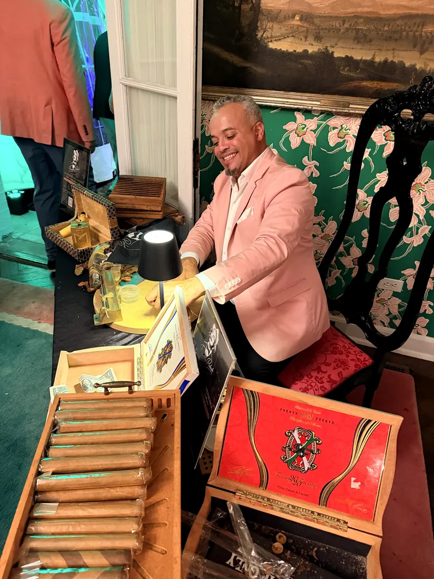 BorgWarner’s cigar night at The Greenbrier